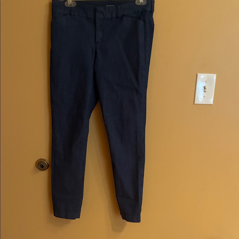 Old Navy Dark Blue Striped Trousers